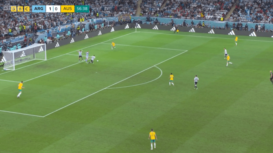 But bizarrely went for a dribble