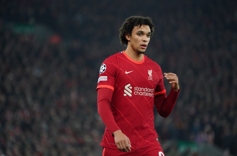 Alexander-Arnold was ill and missed the Man City game