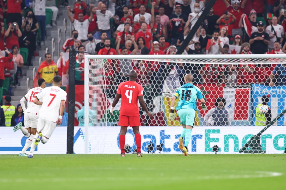 Ziyech netted against Canada at the World Cup