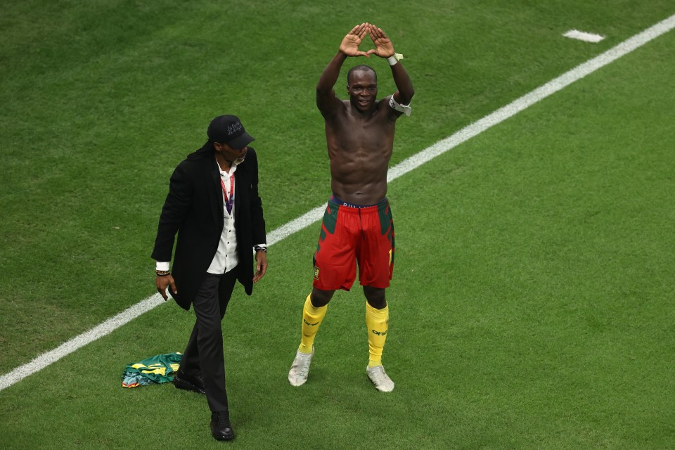 Aboubakar's goal was his 35th goal for Cameroon