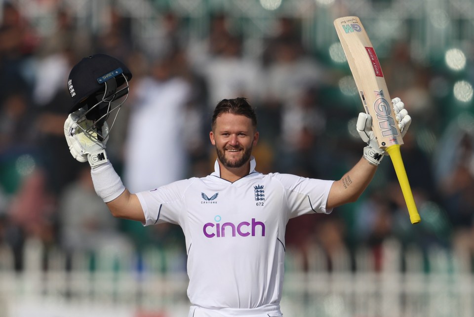 Duckett put on 233 for the first wicket with Crawley