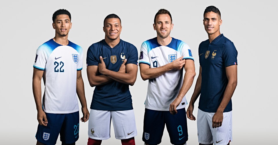 It's England vs France in the World Cup quarter-finals