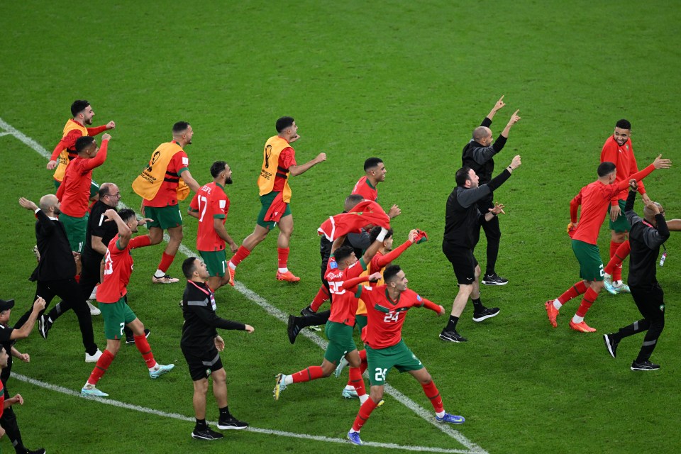 Morocco will now face England or France in the last four of the World Cup