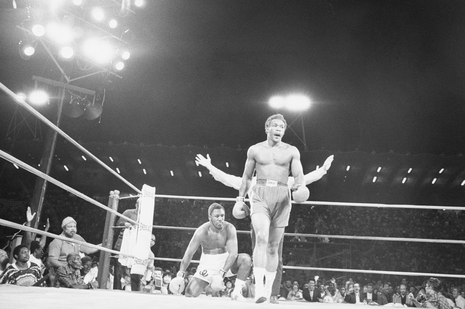 Foreman knocked out Joe Frazier in 1973 to win the heavyweight title