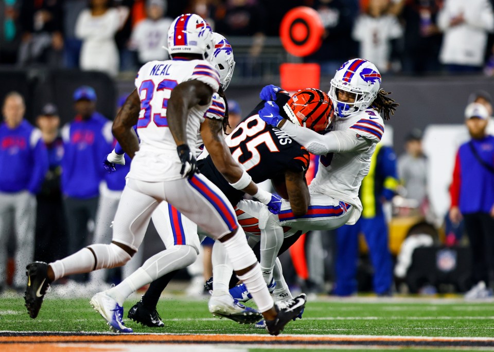 Hamlin suffered the cardiac arrest after colliding with the Bengals player