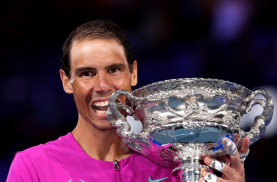Nadal lifted the Australian Open title for a second time last January