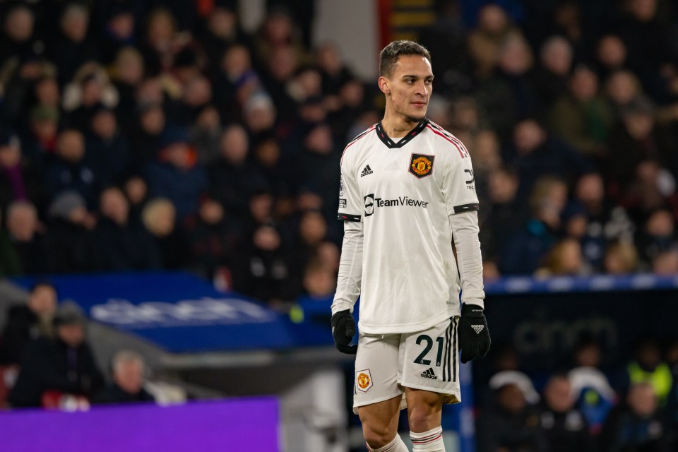 Antony endured a frustrating night against Crystal Palace