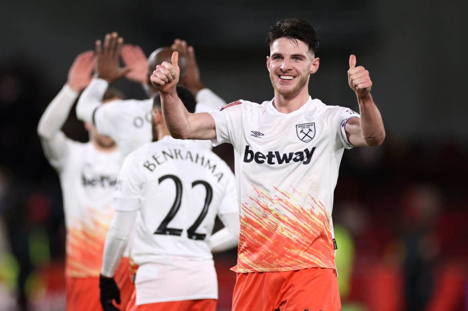 Rice is valued at £80million with the midfield tied down at the London Stadium util 2024