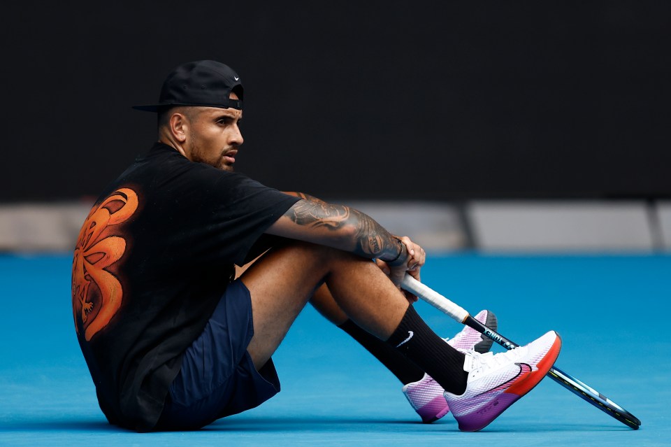 Kyrgios will play Djokovic in a practice match on Friday