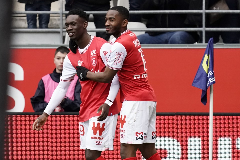 Balogun, left, has shined on loan from Arsenal this season