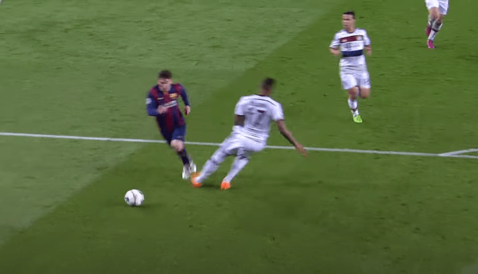 Boateng was left stranded