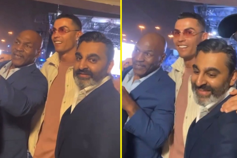 And he spent time with Mike Tyson while at the fight