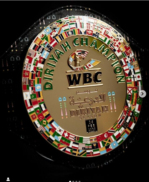The WBC have released a new belt