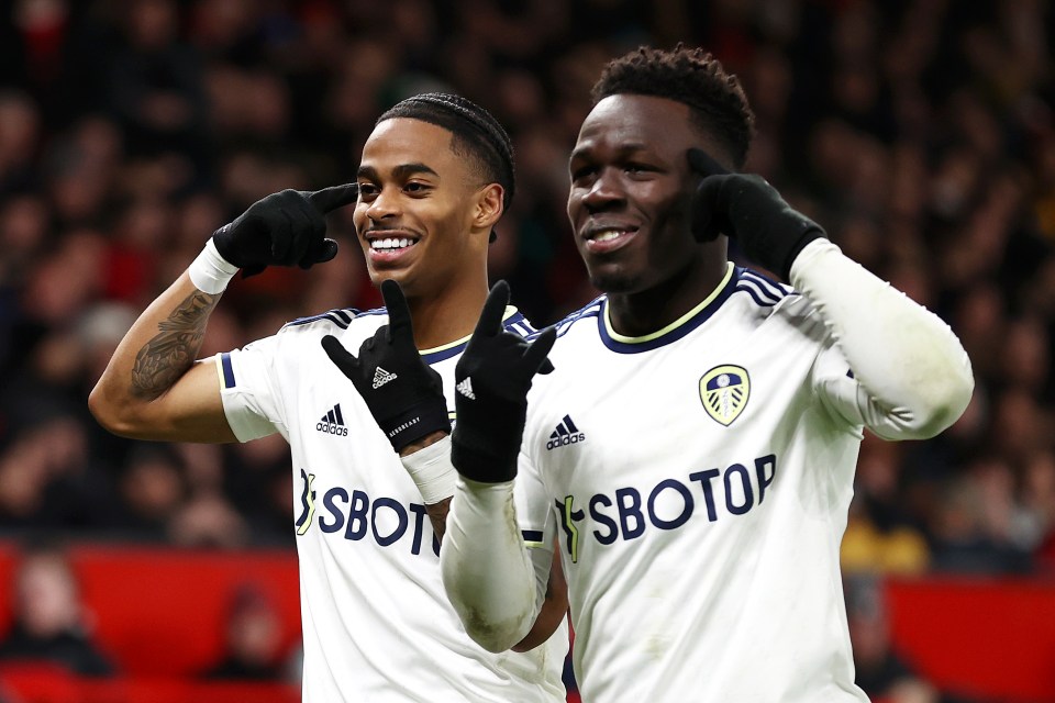 Leeds couldn't hold onto their 2-0 lead at Old Trafford