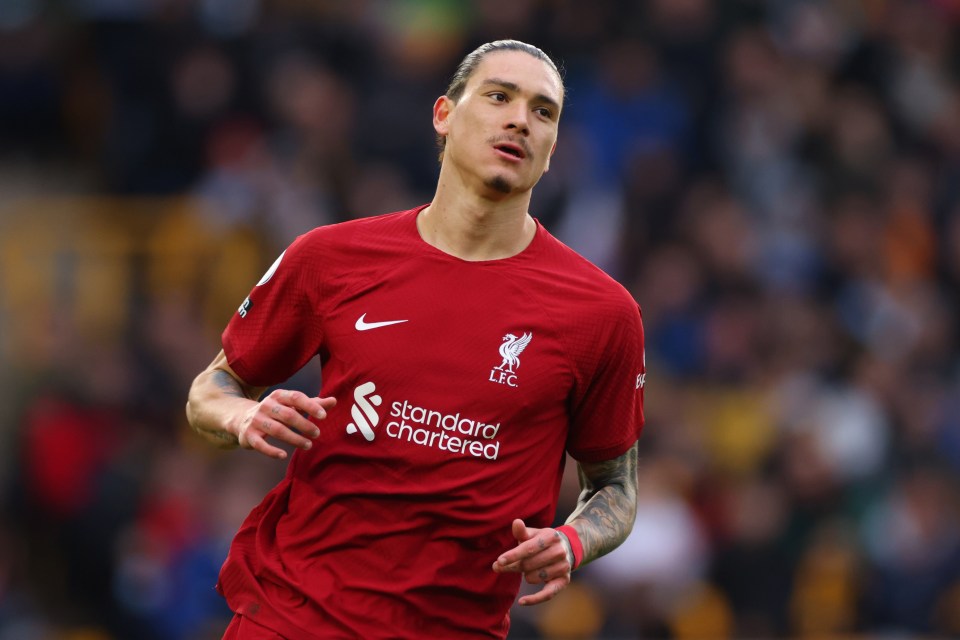 Nunez has scored just six Premier League goals since joining in the summer