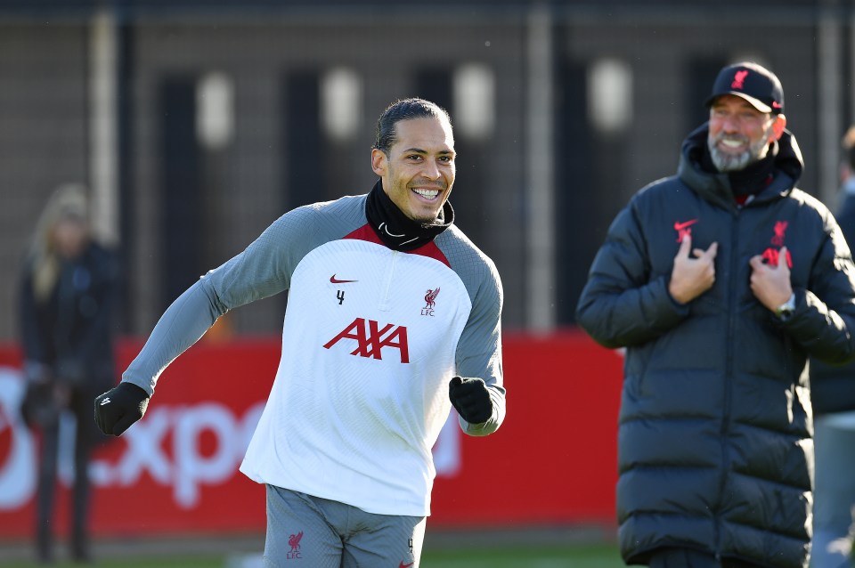 A delighted Jurgen Klopp expects to welcome back Van Dijk into his starting line up