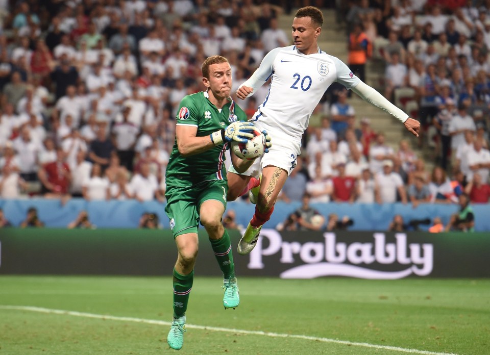 Halldorsson proved pivotal in Iceland's famous win over England