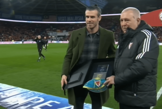 He was given a special sending off in Cardiff