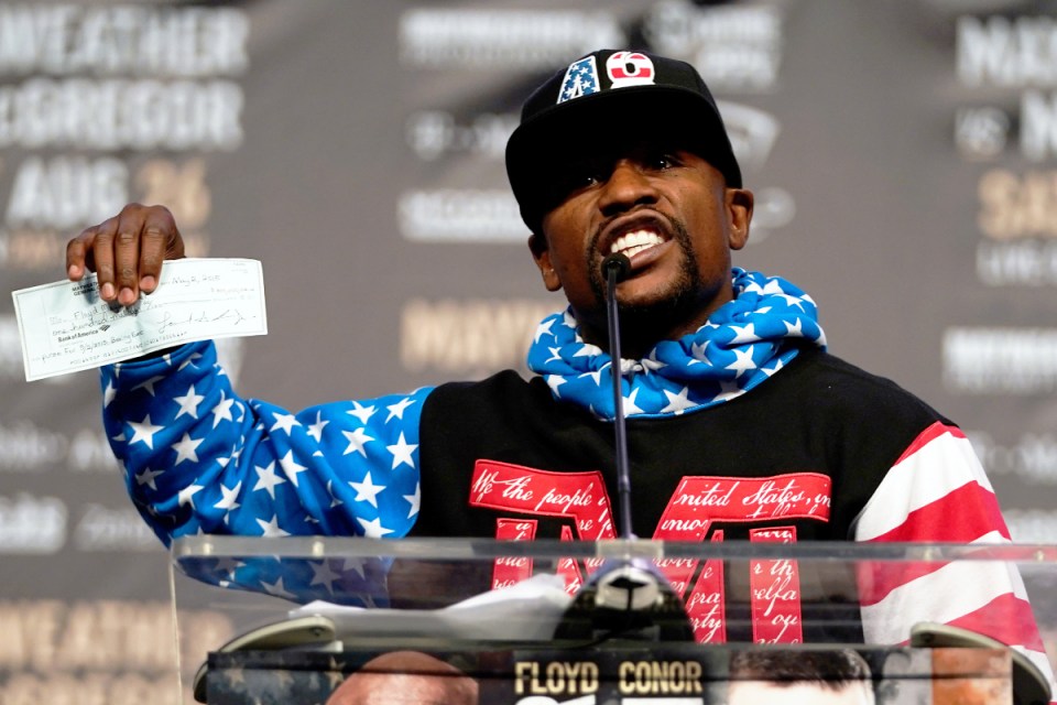 Mayweather retired with a perfect 50-0 record and millions in the bank