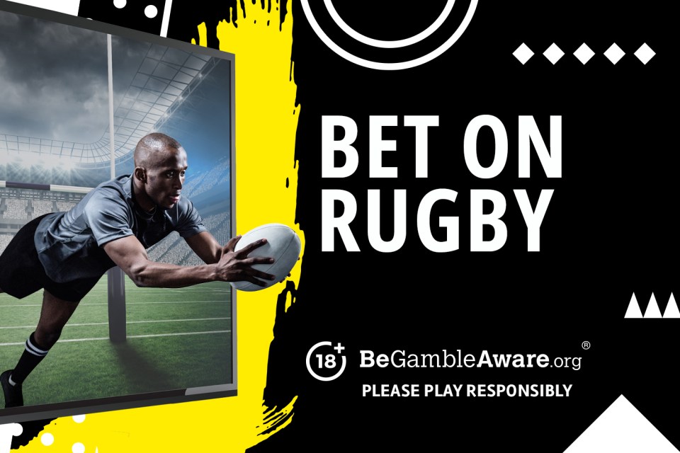 Bet on rugby. 18+ BeGambleAware.org Please play responsibly.