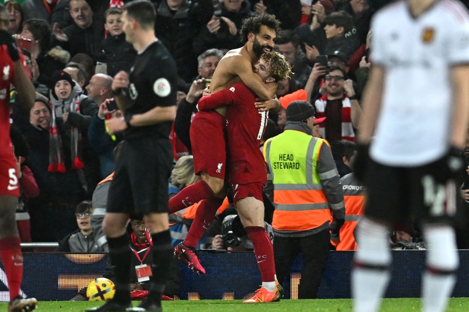 The Egyptian scored twice and made history in the process