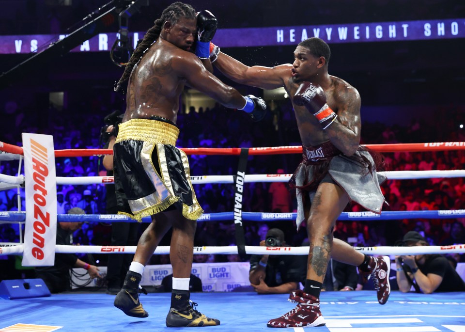 He took big punches from Martin and survived to claim a decision win