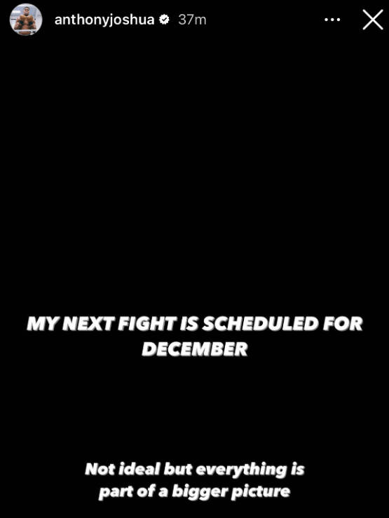 But, his latest Instagram story suggests that is no longer the case