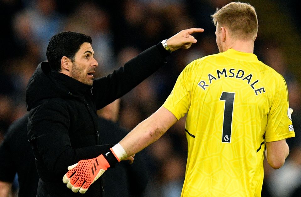 Ramsdale fell down Arteta's pecking order after the arrival of David Raya