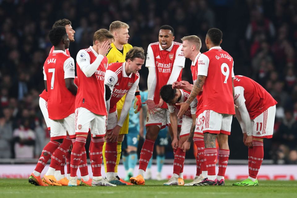 The huddle called by Zinchenko was 'embarrassing