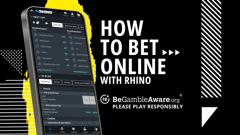 How to bet online with Rhino. 18+ BeGambleAware.org Please play responsibly.