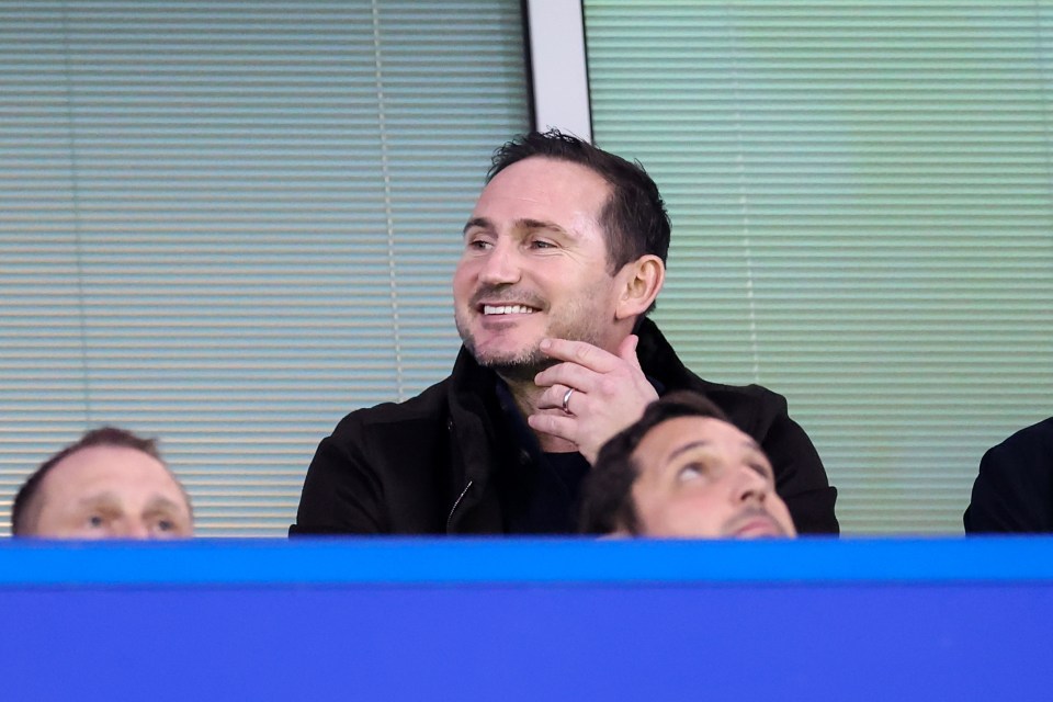 Lampard was in attendance for Chelsea's 0-0 draw with Liverpool and he is set to take the club's remaining games