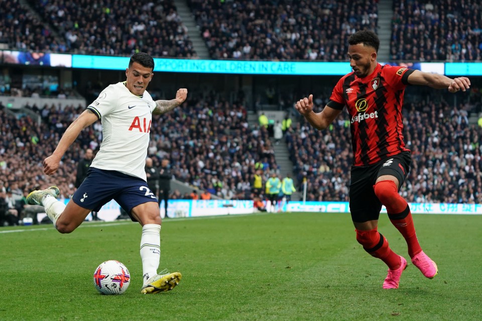 Porro was part of the Spurs side that lost 3-2 against Bournemouth, with the full-back responsible for one of the goals