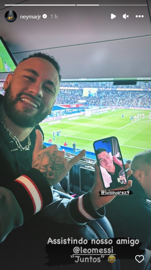 Neymar and Suarez offered their support