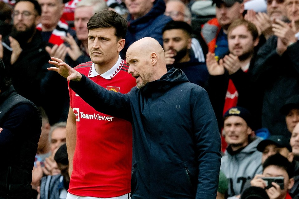 Maguire started just eight Premier League matches in the 2022/23 season under Ten Hag