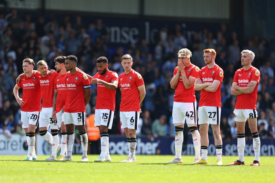 Salford have crashed out of the League Two play-offs