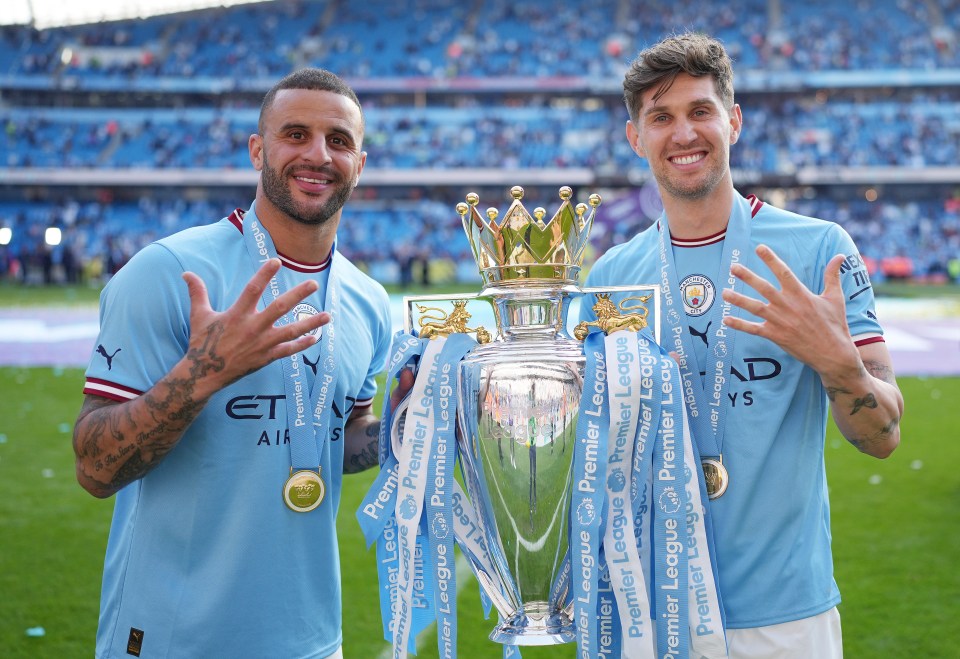 Walker has won five Premier League titles with City since joining from Tottenham