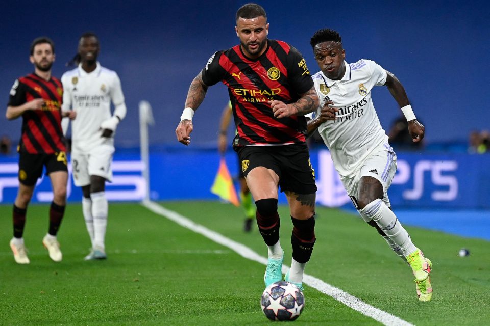 Walker will be hoping for a quieter night in dealing with Vinicius Jr