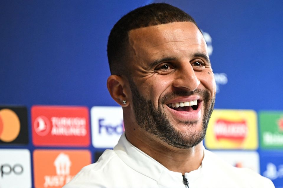 Walker and Vinicius Jr will face off in Wednesday's second leg at the Etihad