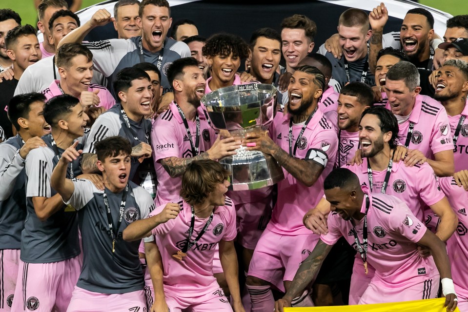 Yedlin had the chance to life a trophy alongside Lionel Messi at Inter Miami