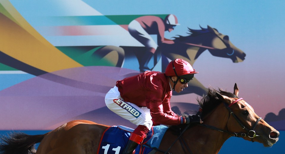 EPSOM, ENGLAND - JUNE 02:  Soul Sister ridden by Frankie Dettori wins the Betfred Oaks during Ladies Day of the Derby Festival at Epsom Downs Racecourse on June 02, 2023 in Epsom, England. (Photo by Warren Little/Getty Images)
