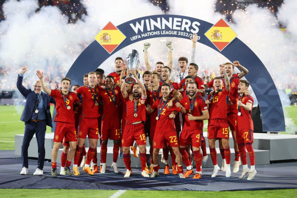 Spain beat Croatia in the Netherlands to lift the Nations League trophy