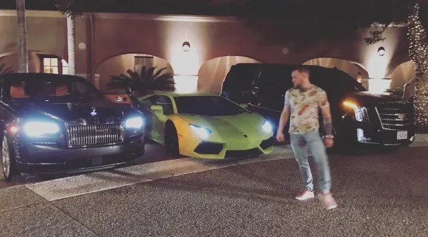 McGregor owns a stunning fleet of luxury cars