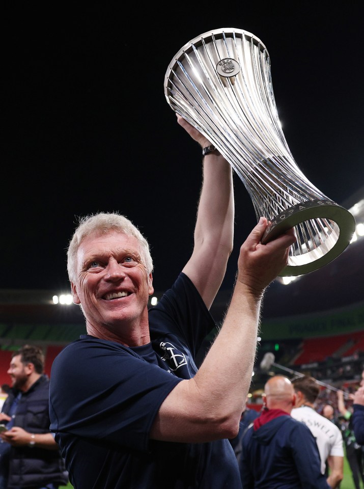 Moyes guided West Ham to their first European title in over 50 years with victory in the Europa Conference League in 2023