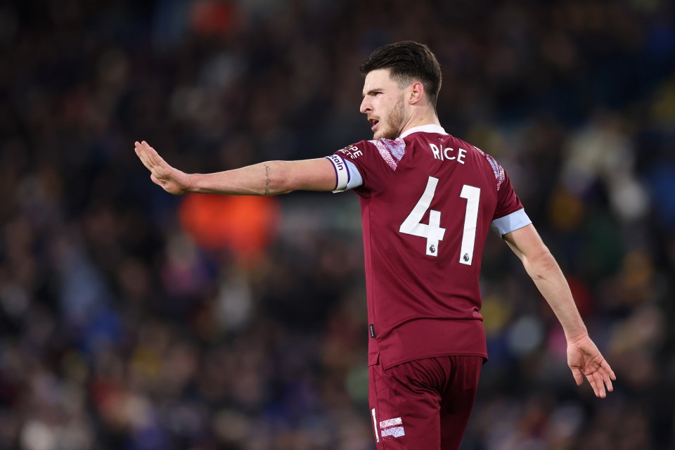 Arsenal are closing in on the signing of Rice