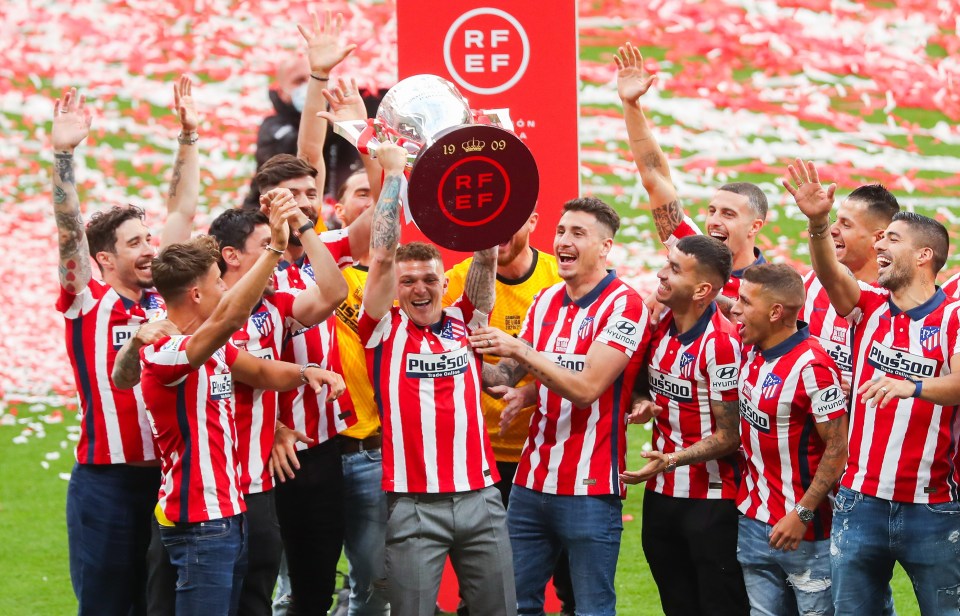 Trippier also helped Atletico Madrid win their first LaLiga title in seven years