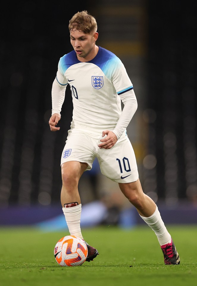 Smith Rowe was in stunning form for England under-21s against Israel