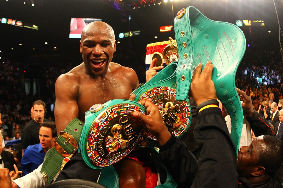 Mayweather retired with an unblemished 50-0 record