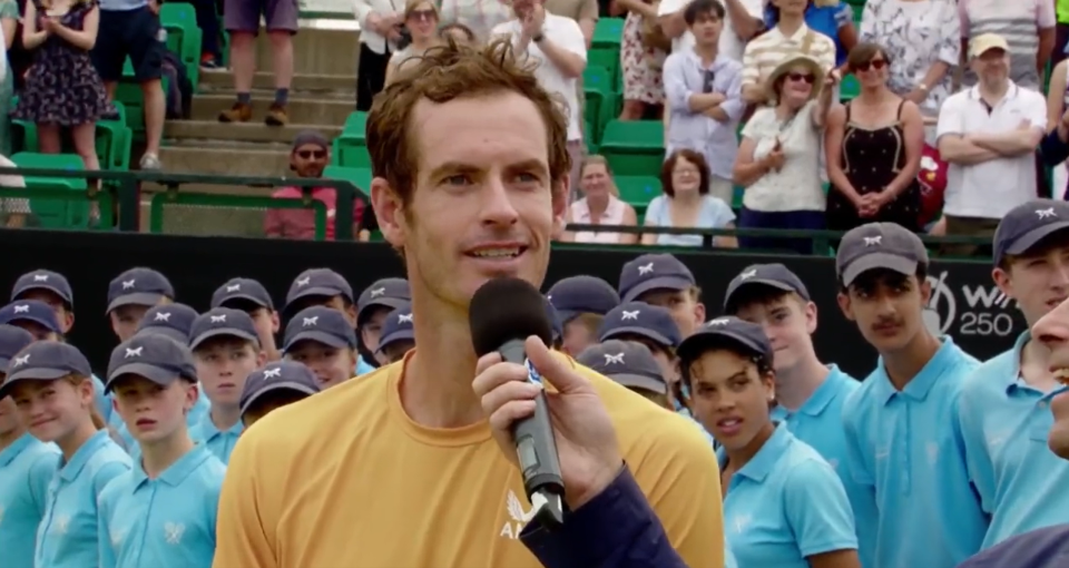 The tennis star was only speaking on how he wanted to get home and see his kids
