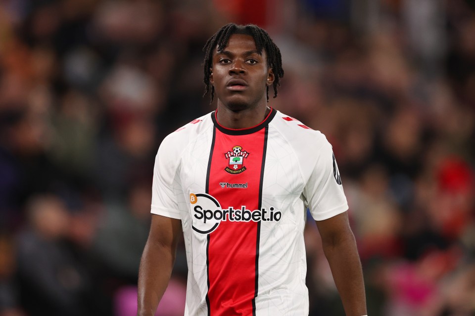 And he could be replaced by Southampton midfielder Lavia at the Emirates