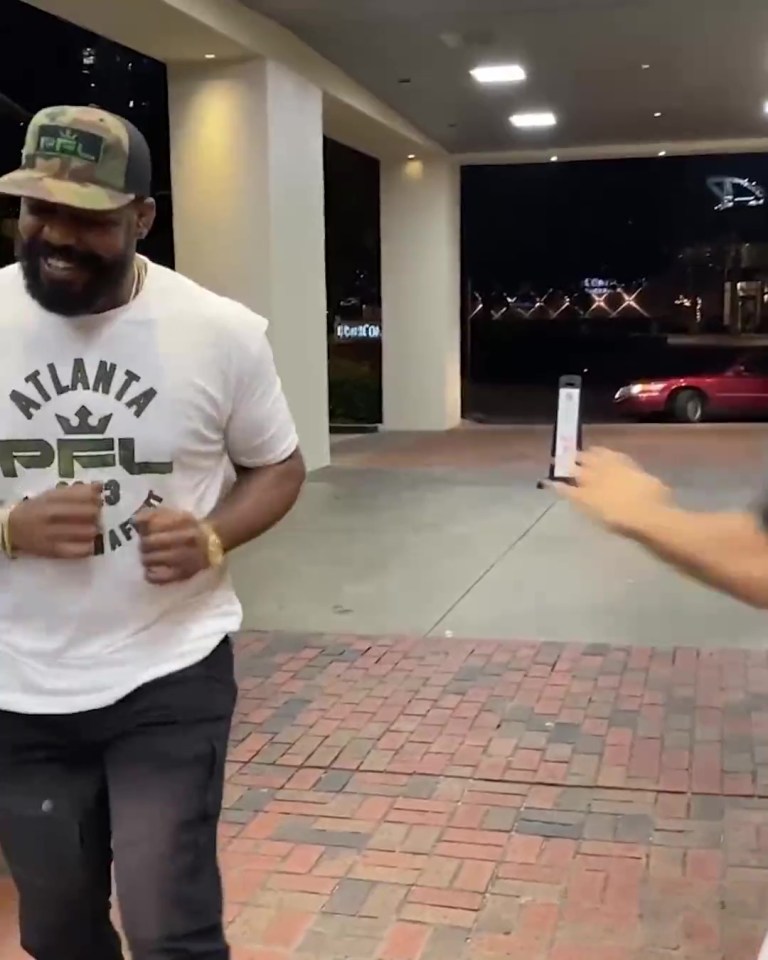 He showed off his fancy footwork by busting out the Ali shuffle